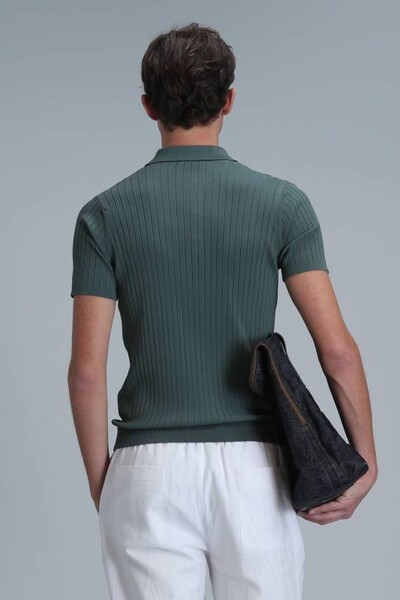 Eze Men's Sweater Smoke Green - Thumbnail