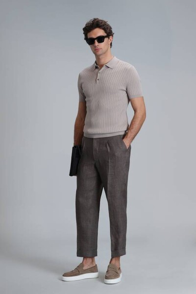 Eze Men's Sweater Beige - Thumbnail