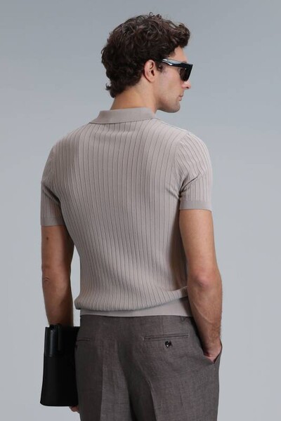 Eze Men's Sweater Beige - Thumbnail