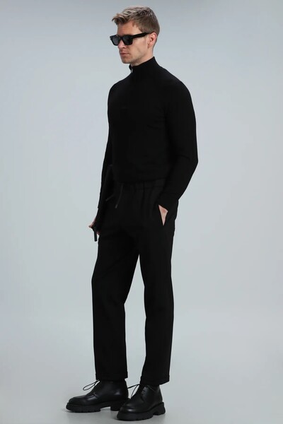 Face Men's Sweater Black - Thumbnail