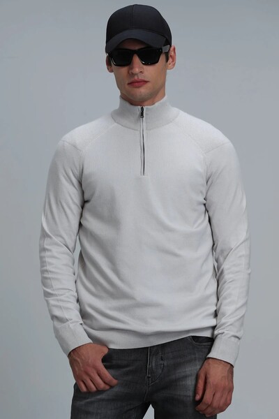 Face Men's Sweater Ecru - Thumbnail