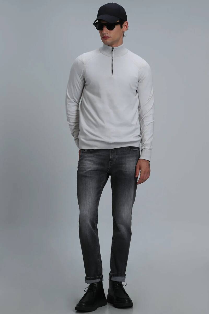 Face Men's Sweater Ecru