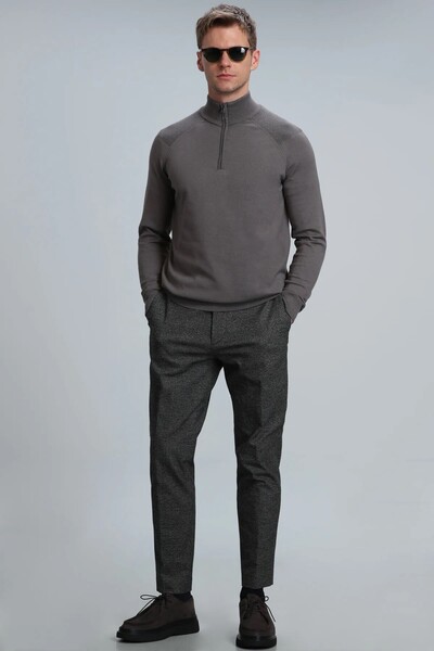 LUFIAN - Face Men's Sweater Mink (1)