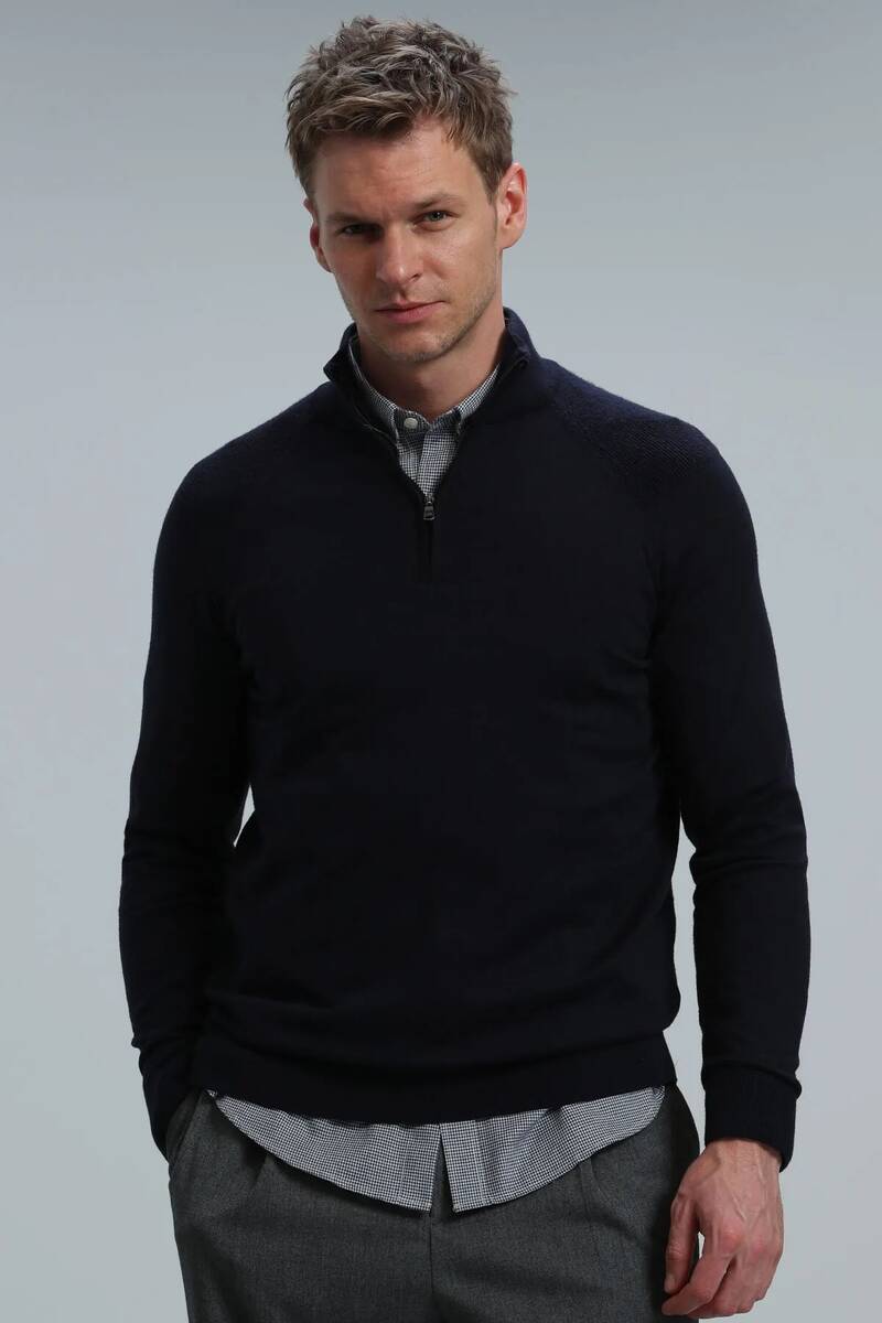 Face Men's Sweater Navy Blue