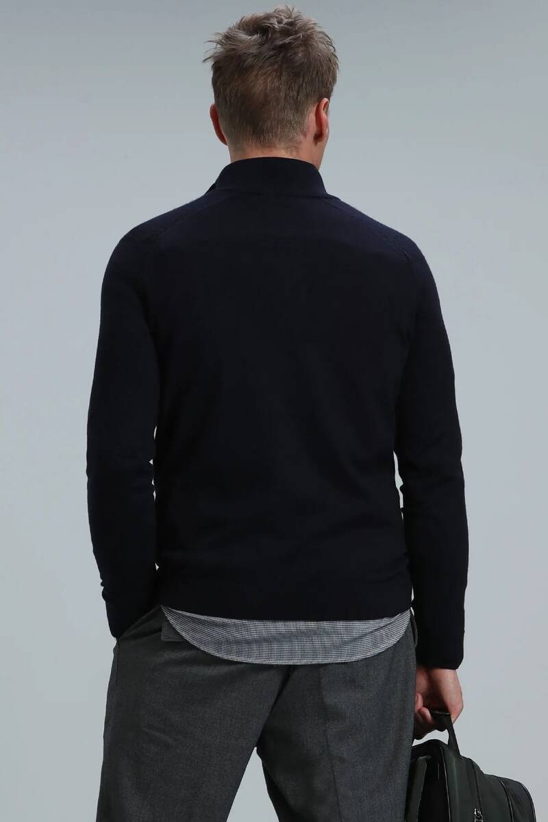 Face Men's Sweater Navy Blue