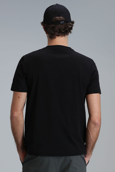 Gold Modern Graphic T-Shirt Black - 6