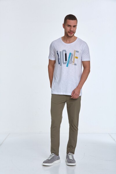 VOLTAJ - Hope Printed Cotton Crew Neck T-Shirt