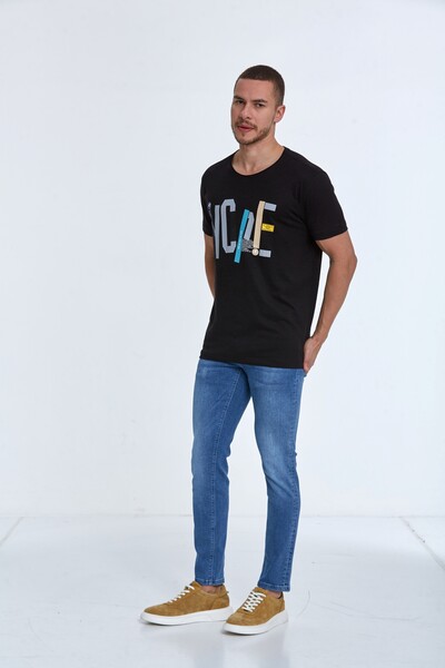 Hope Printed Cotton Crew Neck T-Shirt - Thumbnail