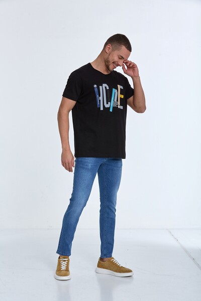 Hope Printed Cotton Crew Neck T-Shirt - Thumbnail