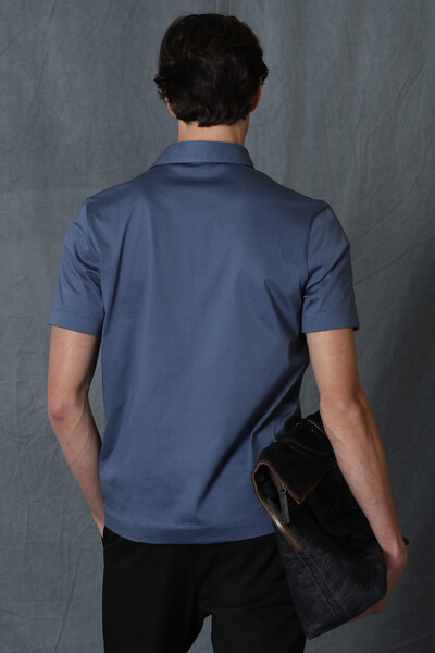 Hope Smart Men's Polo T-Shirt Dark Blue - Thumbnail