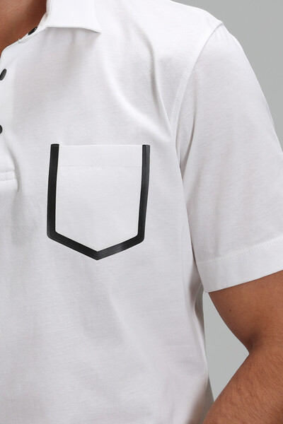 Hope Smart Men's Polo T-Shirt Off White - Thumbnail