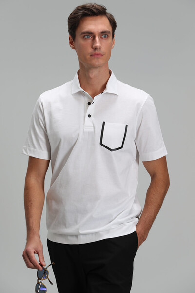 Hope Smart Men's Polo T-Shirt Off White - Thumbnail