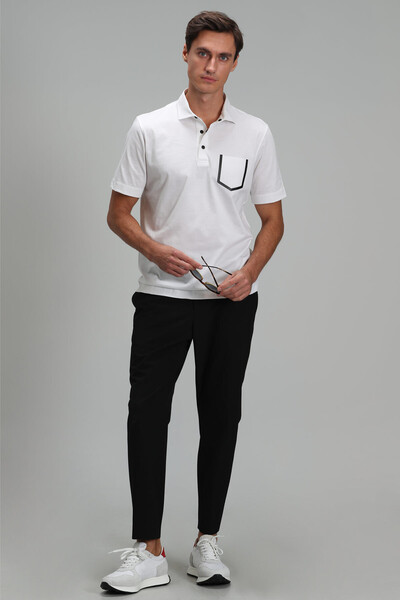 Hope Smart Men's Polo T-Shirt Off White - Thumbnail