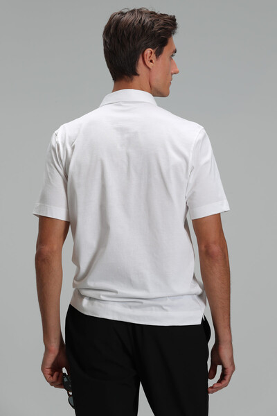 Hope Smart Men's Polo T-Shirt Off White - Thumbnail