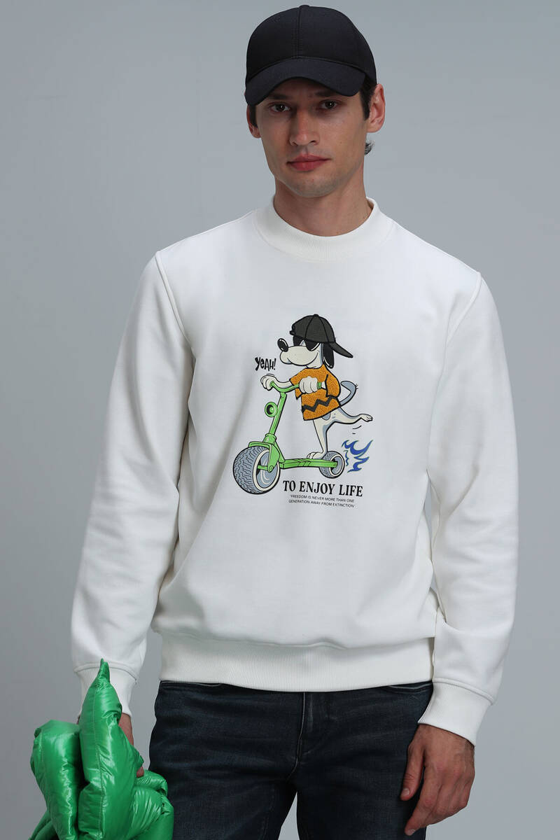 Igor Erkek Sweatshirt Kırık Beyaz