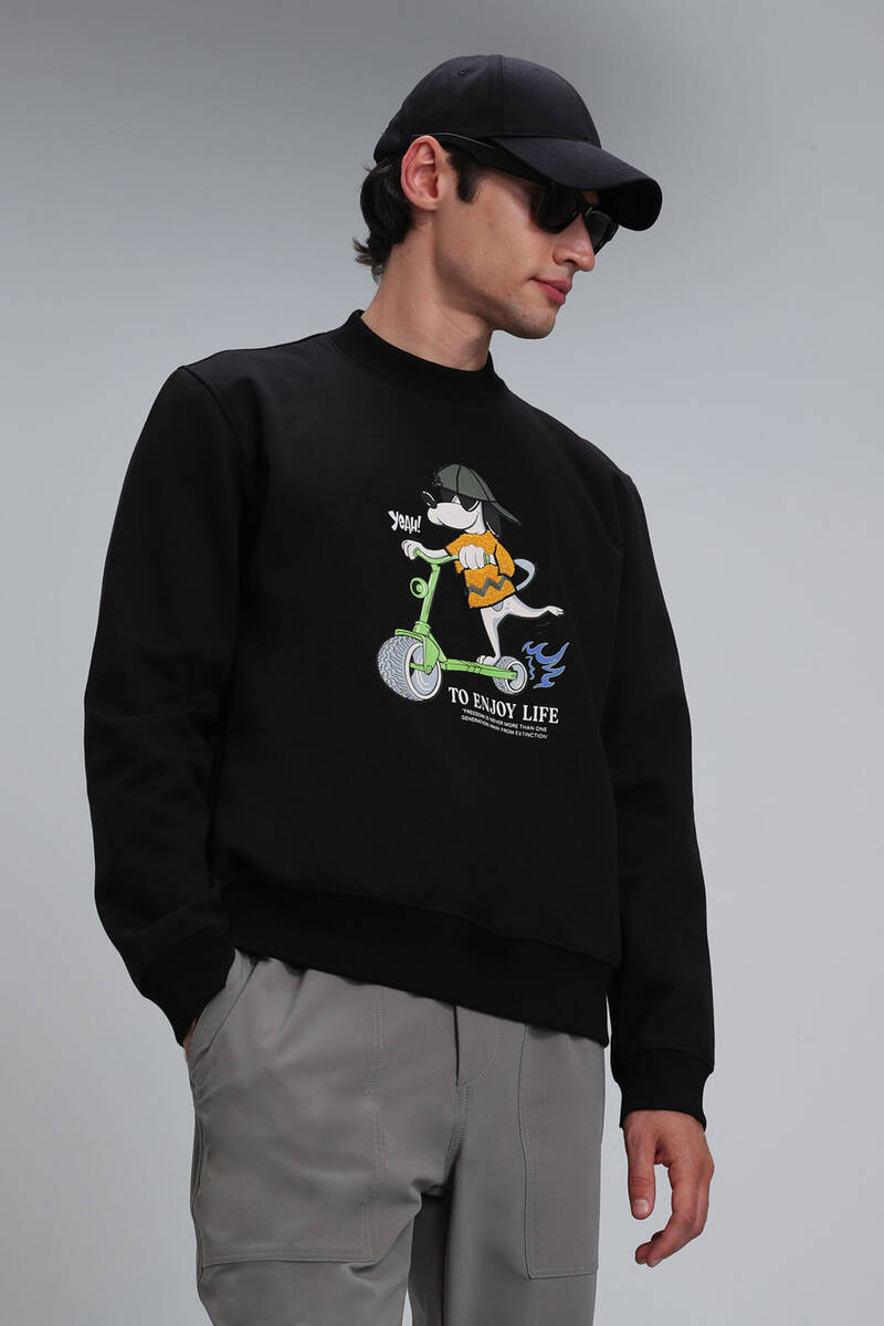 Igor Erkek Sweatshirt Siyah