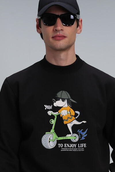 Igor Erkek Sweatshirt Siyah - Thumbnail