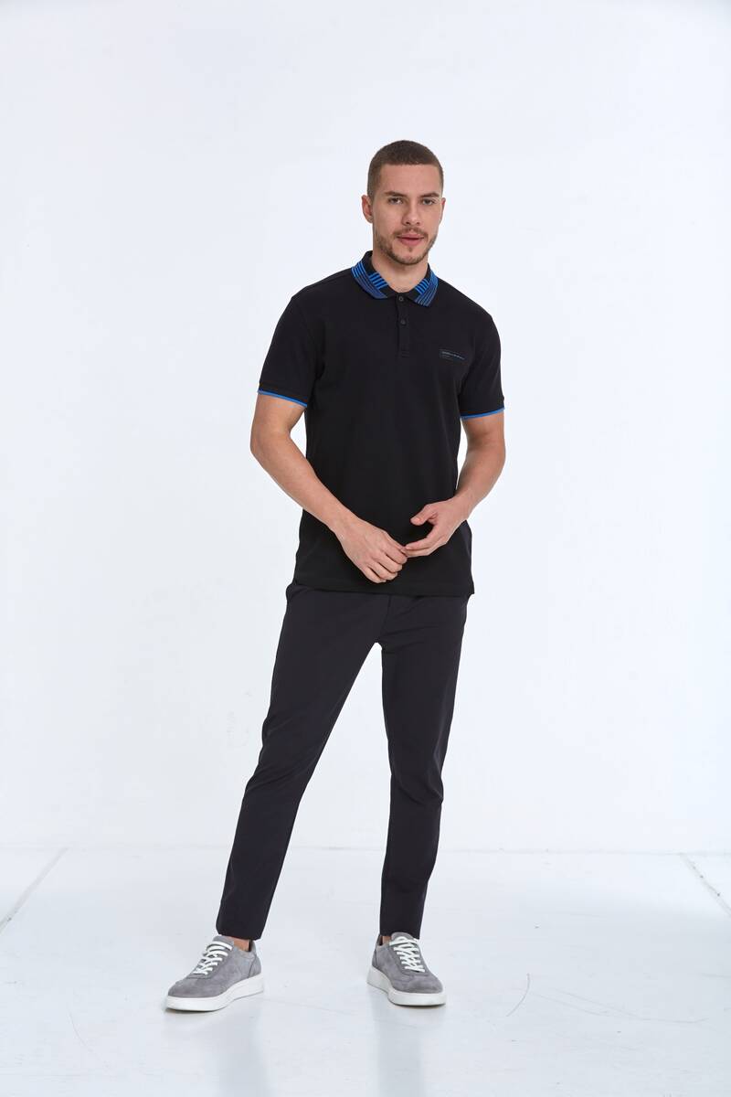 James Polo Men's T-Shirt Black - 4