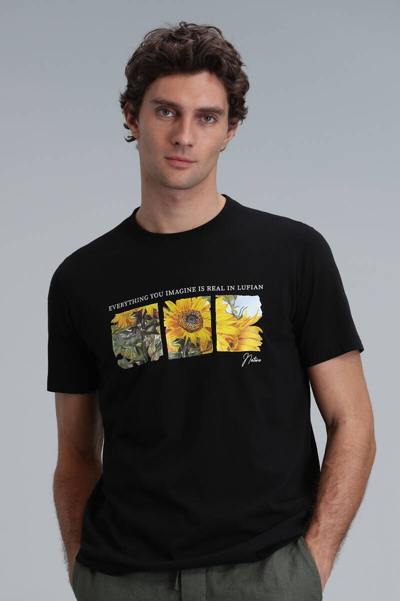 June Modern Graphic T-Shirt Black