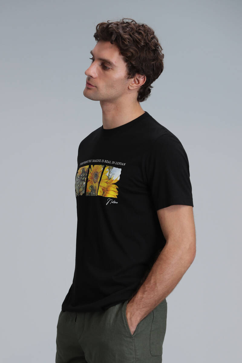 June Modern Graphic T-Shirt Black