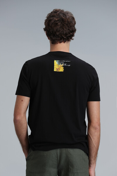 June Modern Graphic T-Shirt Black - Thumbnail