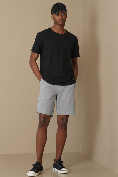 Junya Men's Basic T-Shirt Black - Thumbnail