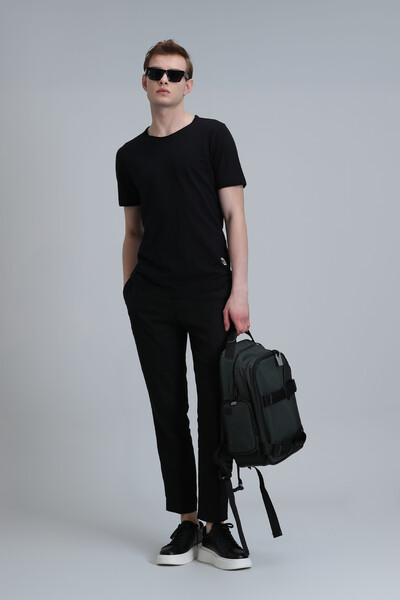 Junya Men's Basic T-Shirt Black - Thumbnail