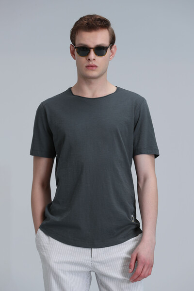 Junya Men's Basic T-Shirt Green - Thumbnail