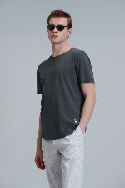 Junya Men's Basic T-Shirt Green - Thumbnail