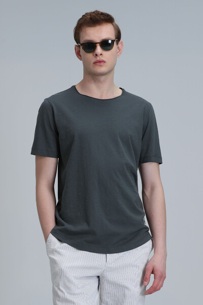 Junya Men's Basic T-Shirt Green - Thumbnail