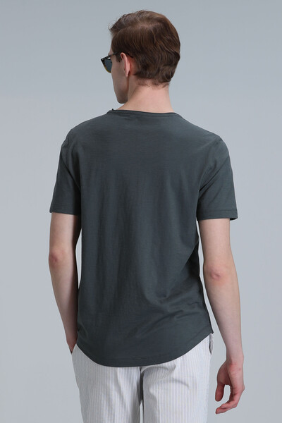 Junya Men's Basic T-Shirt Green - Thumbnail