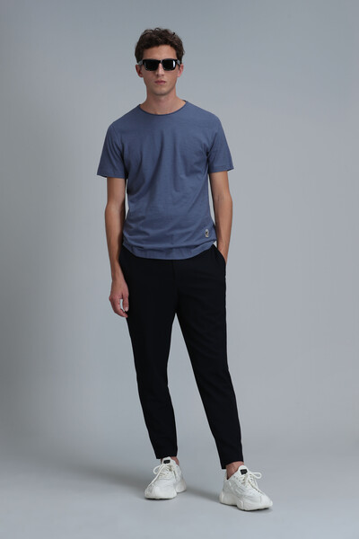 Junya Men's Basic T-Shirt Midnight Blue - Thumbnail