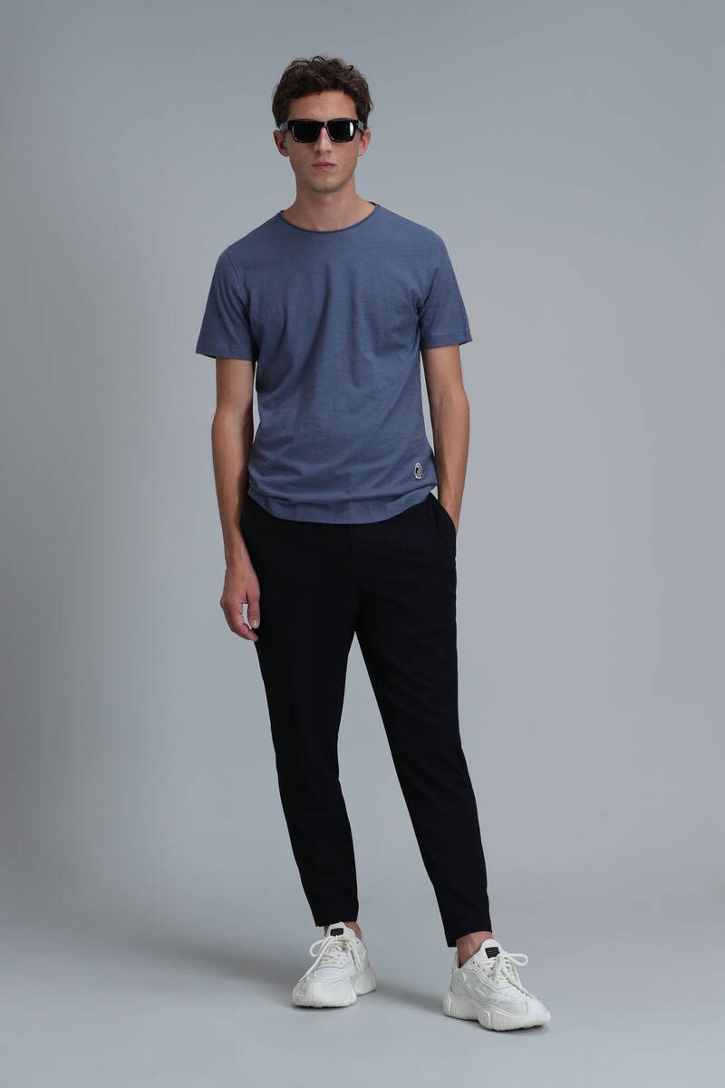 Junya Men's Basic T-Shirt Midnight Blue