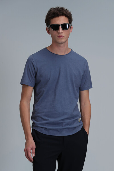 Junya Men's Basic T-Shirt Midnight Blue - Thumbnail