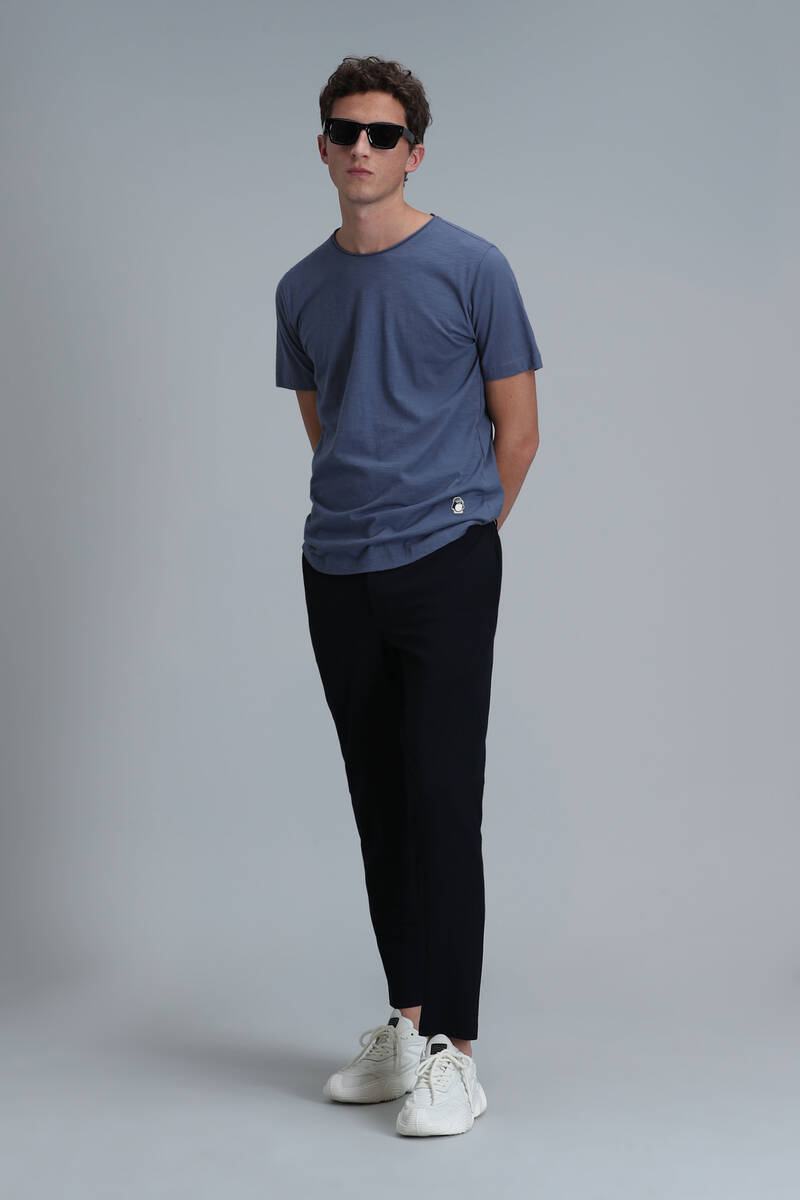 Junya Men's Basic T-Shirt Midnight Blue