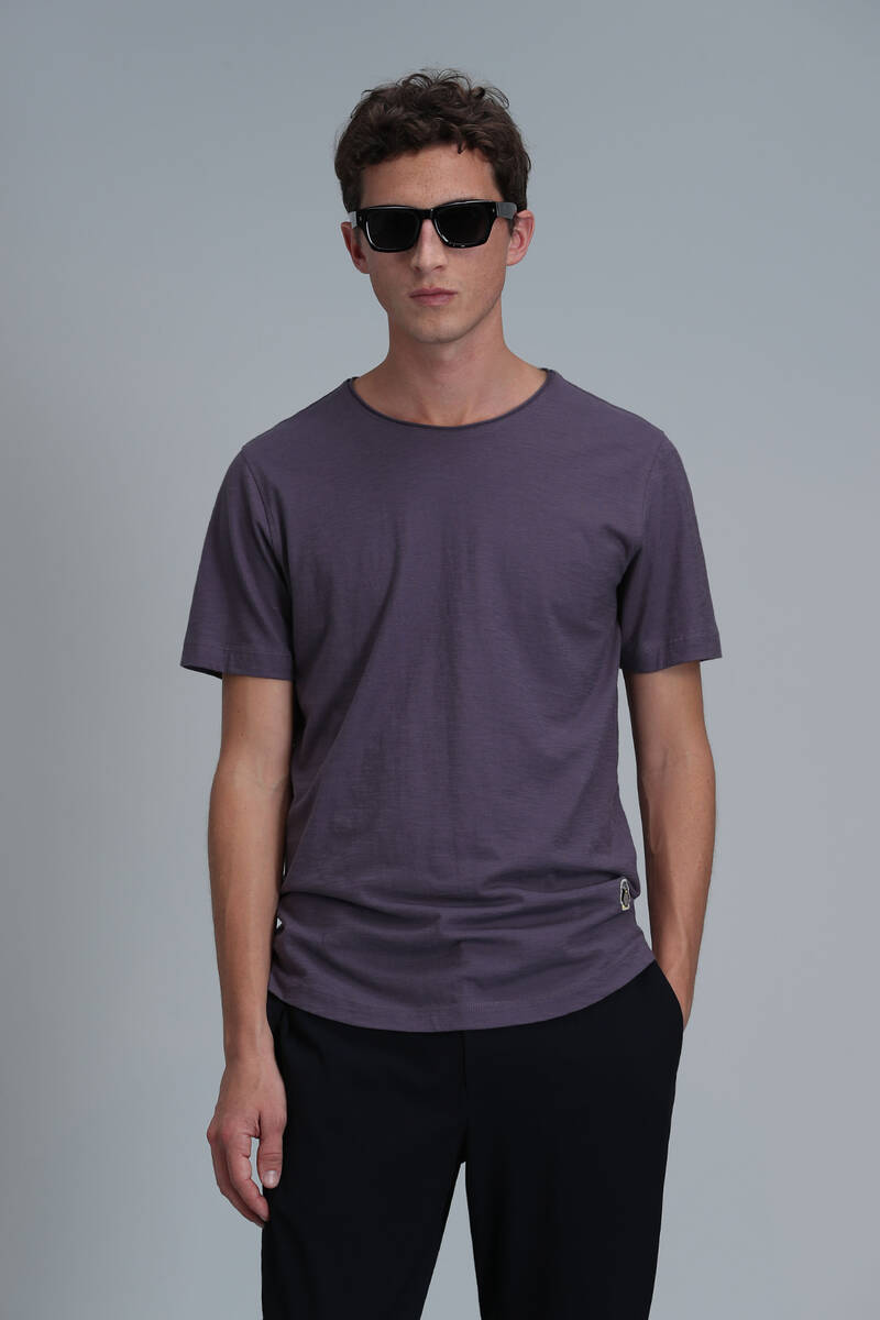 Junya Men's Basic T-Shirt Plum