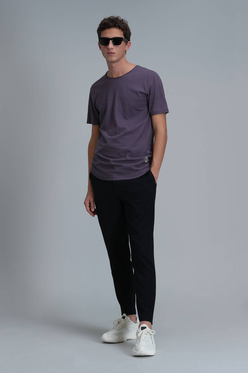 Junya Men's Basic T-Shirt Plum