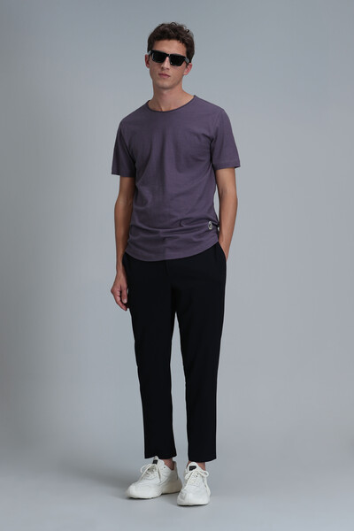 Junya Men's Basic T-Shirt Plum - Thumbnail