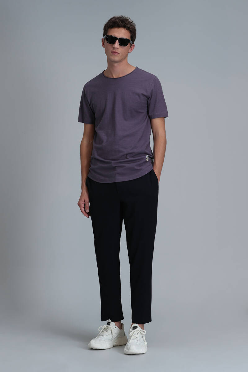 Junya Men's Basic T-Shirt Plum