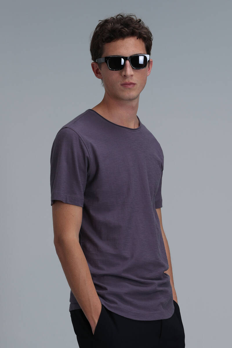 Junya Men's Basic T-Shirt Plum