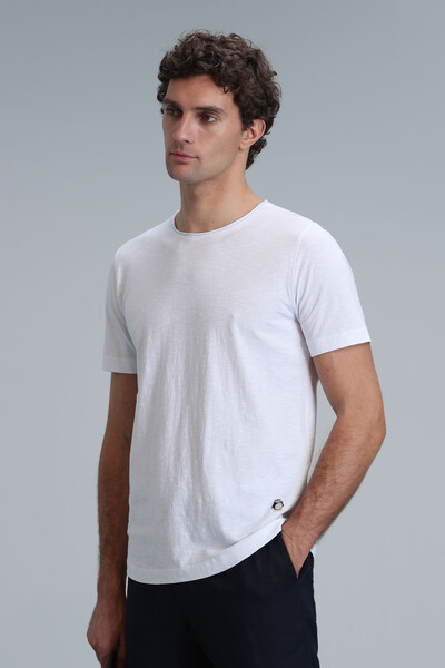 Junya Men's Basic T-Shirt White - Thumbnail