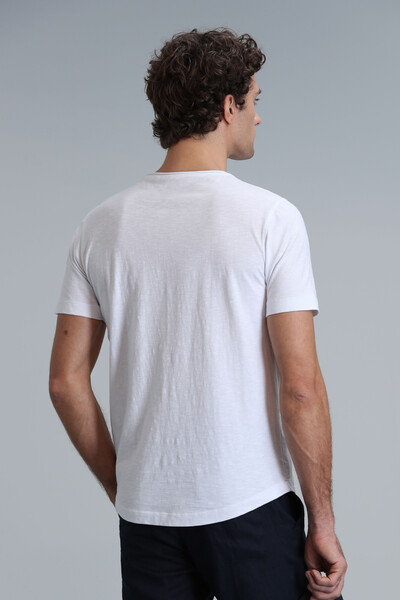 Junya Men's Basic T-Shirt White - Thumbnail