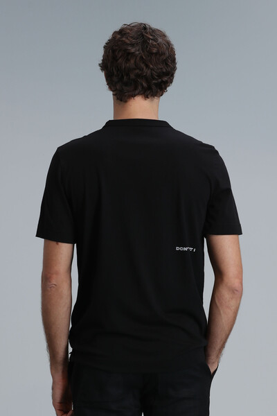 Kane Modern Grafik T-Shirt Siyah - 6