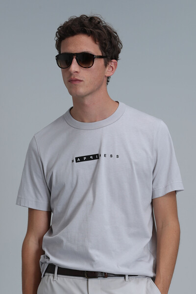 Kane Modern Graphic T-Shirt Stone - 3