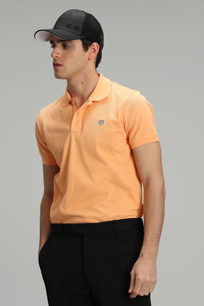 Laon Sports Polo Neck Men's T-Shirt Orange - 3