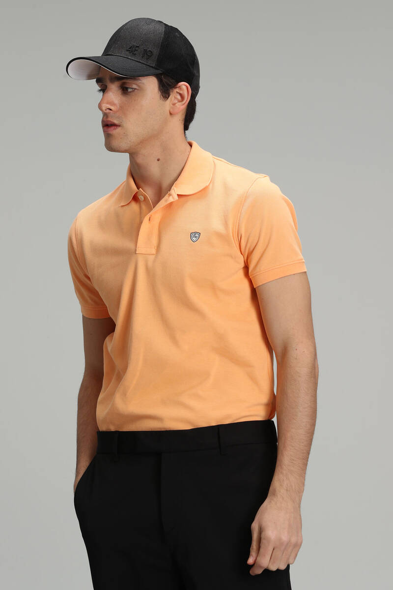 Laon Sports Polo Neck Men's T-Shirt Orange