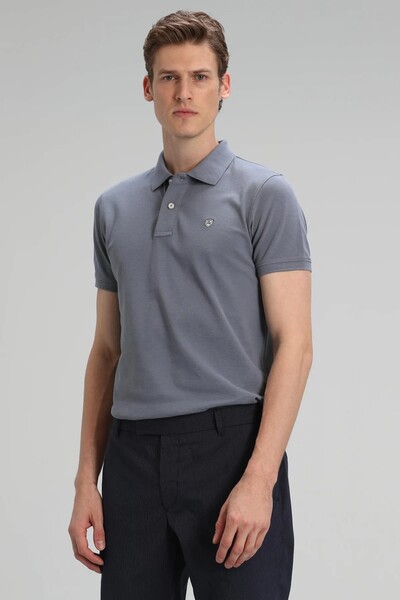 Laon Sports Polo Men's T-Shirt Dark Gray - Thumbnail