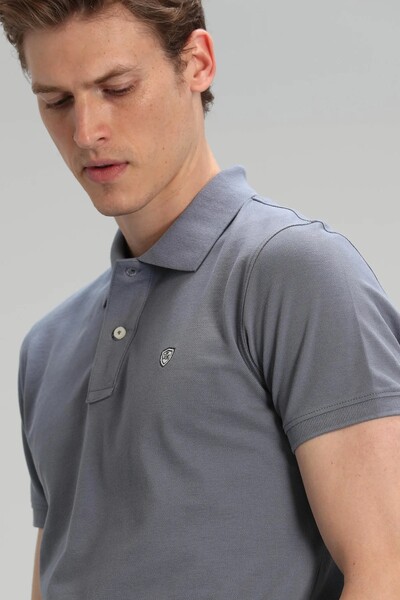 Laon Sports Polo Men's T-Shirt Dark Gray - Thumbnail