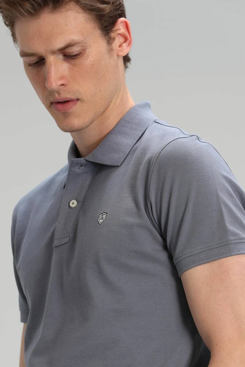 Laon Sports Polo Men's T-Shirt Dark Gray