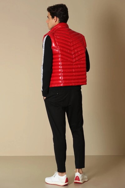 Lıtus Goose Feather Men's Vest Red - Thumbnail